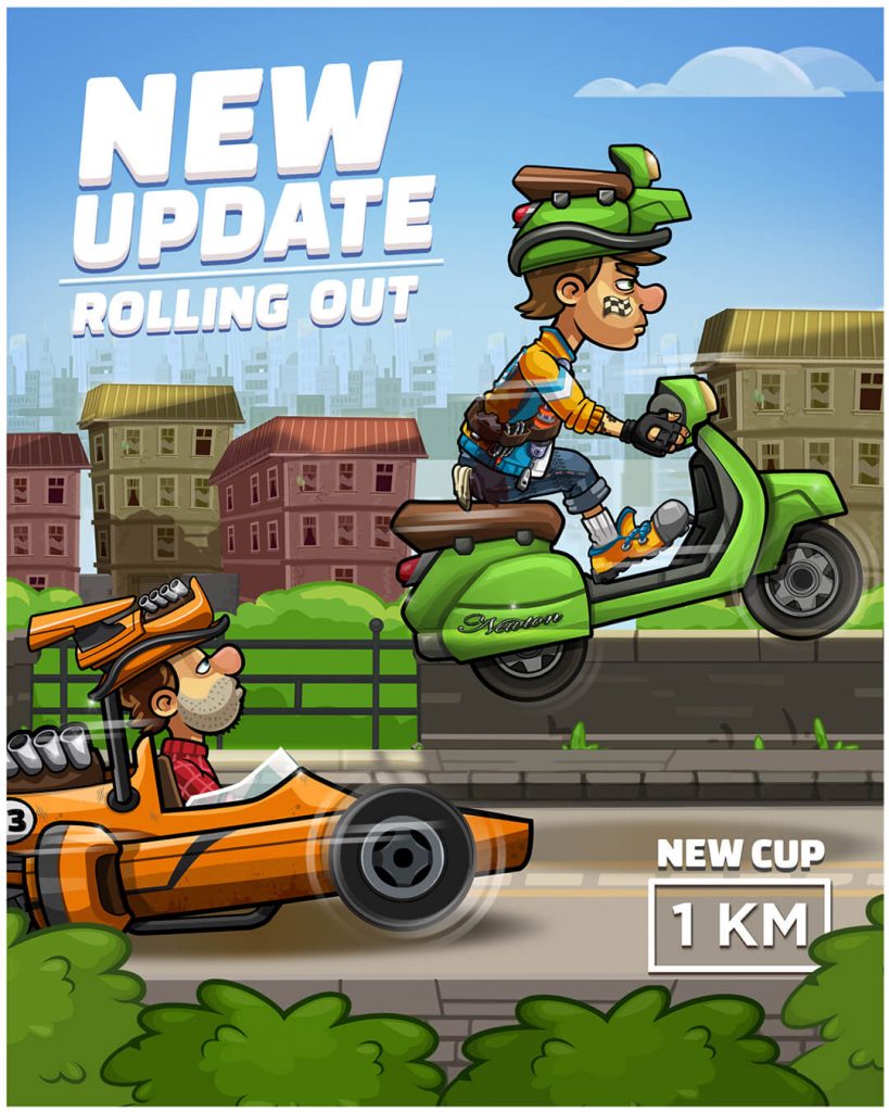 Hill Climb Racing - It's singles' day, so why not treat yourself