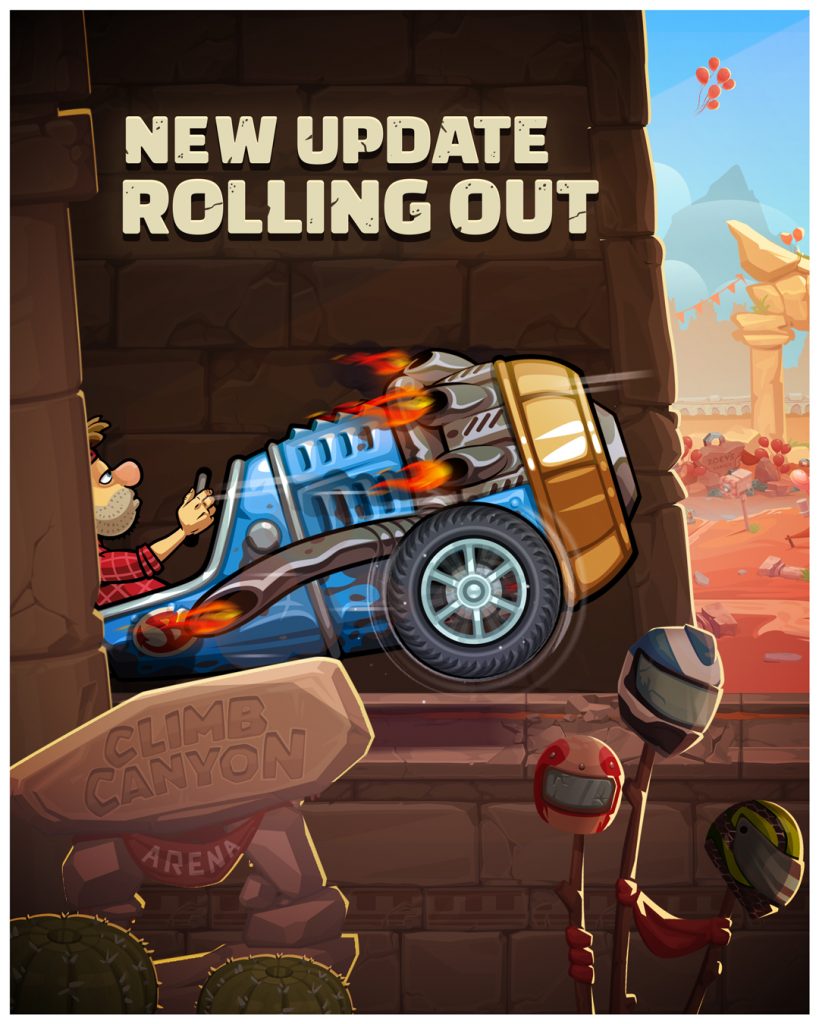 Hill Climb Racing - The latest update for Hill Climb Racing 1, featuring  all-new powerups, is rolling out now on all supported platforms!