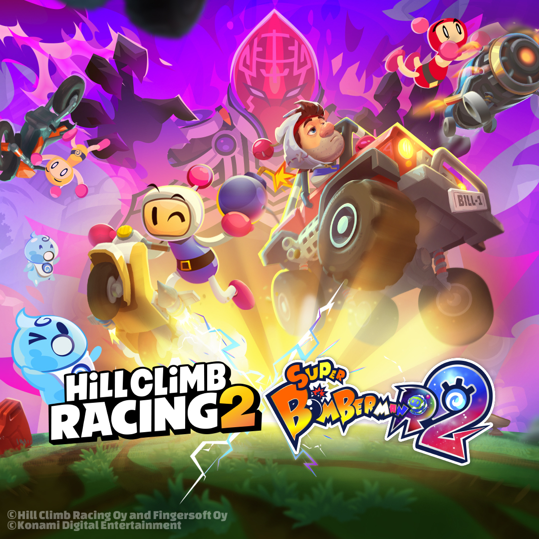 Bomberman rolls into Hill Climb Racing 2 • Fingersoft